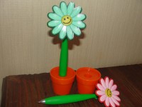Boligrafos en maceta